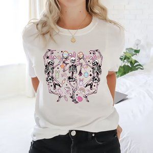Easter Skeleton Shirt, Dancing Skeleton Shirt, Funny Easter Shirt